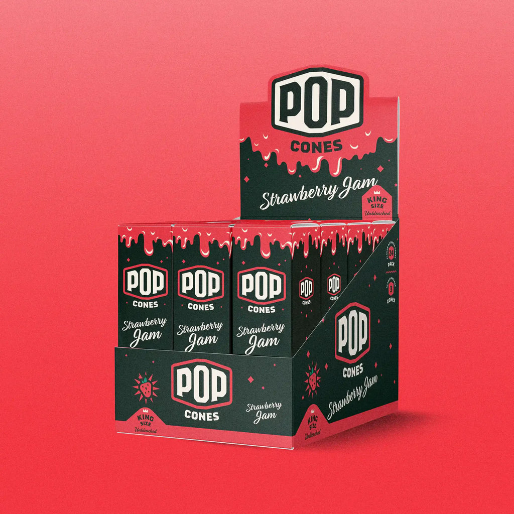 POP CONES Strawberry Jam King Size