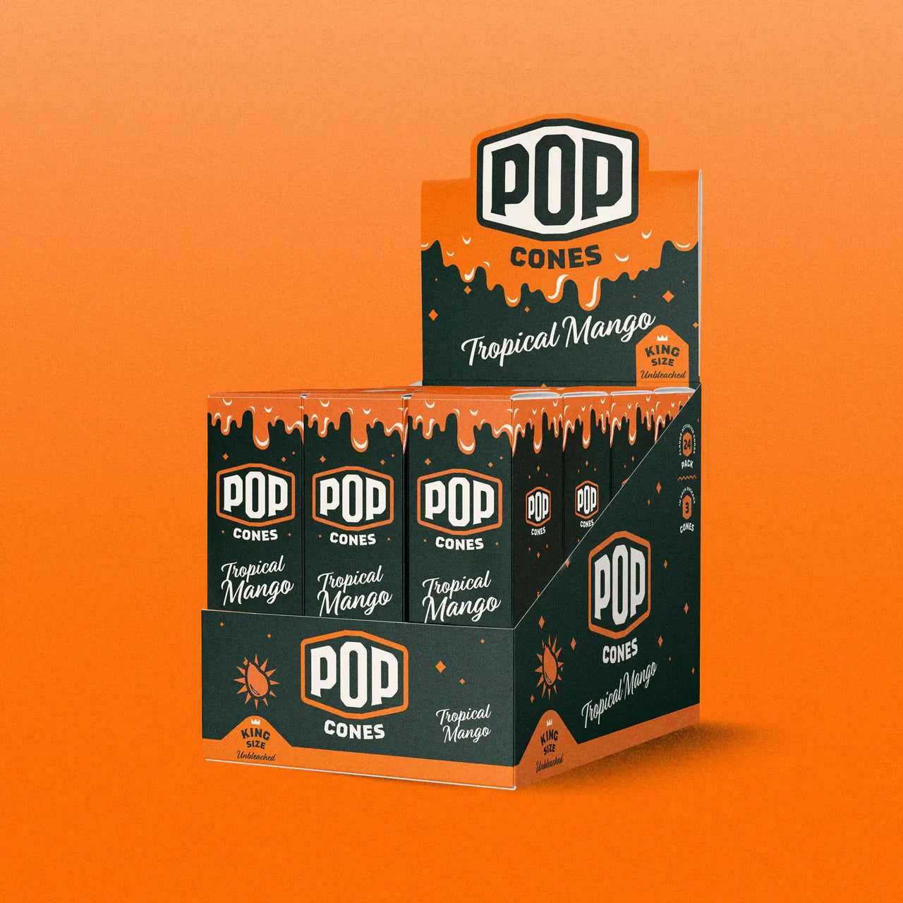 POP CONES Tropical Mango King Size Cone