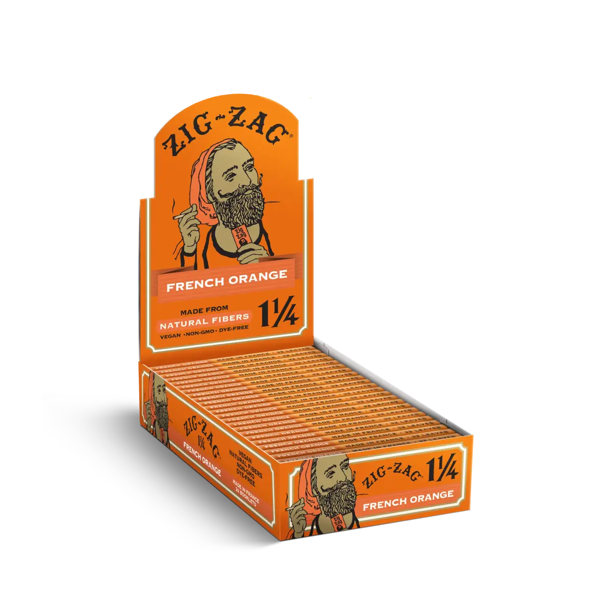 Zig-Zag French Orange Rolling Papers 1 1/4