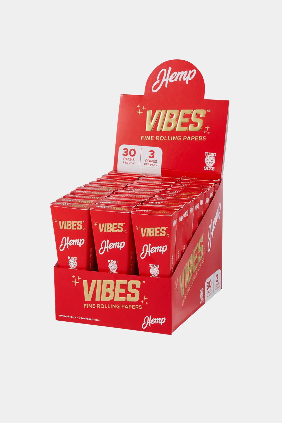 VIBES Cones Hemp - King Size 3 pcs